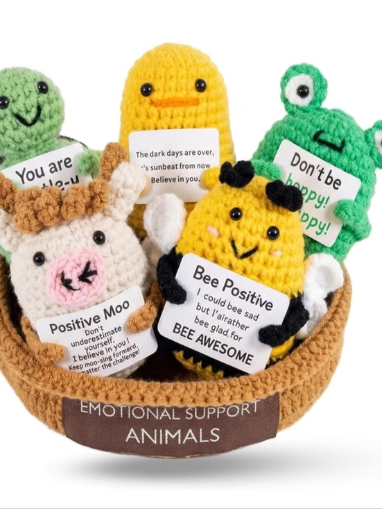 Other - Emotional Support Animals Crochet Plush - Choice Of One